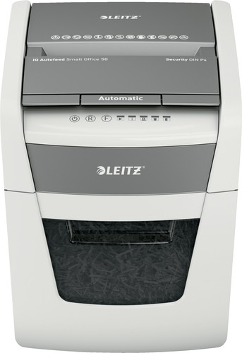 Leitz IQ Small Office Auto+ 50 Paper Shredder P4 Main Image