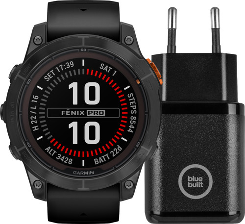 Garmin Fenix 7 Pro Solar Black 47mm + BlueBuilt Charger 30W Main Image