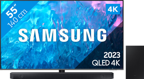 Samsung QLED 55Q74C (2023) + Soundbar Main Image