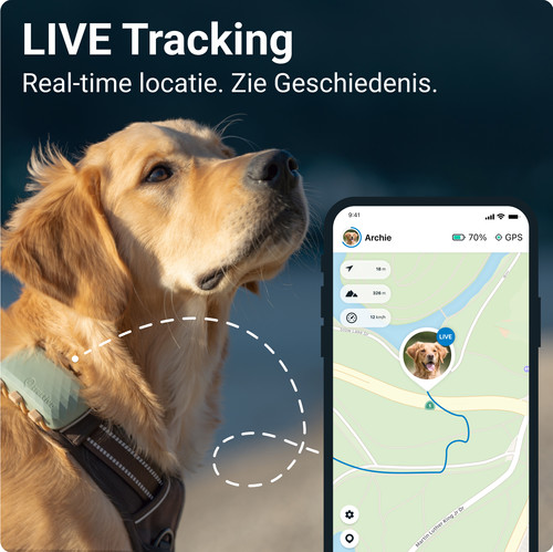 Tractive Tracker GPS Chien Beige - Coolblue - avant 23:59, demain