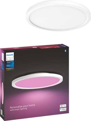 Philips Hue Surimu Panel Light White and Color Round White Main Image