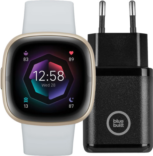 Fitbit Sense 2 Gold/Blue + BlueBuilt Charger Main Image