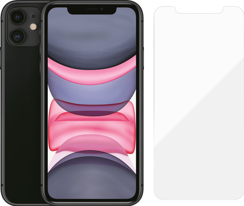 Refurbished iPhone 11 64GB Zwart (Licht gebruikt) + BlueBuilt screenprotector Main Image