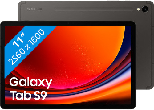 Samsung Galaxy Tab S9 11 inches tomorrow 5G Black 256GB WiFi + - Coolblue 23:59, delivered Before 