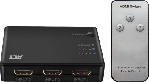 ACT AC7845 4K HDMI Switch 3x1 Main Image