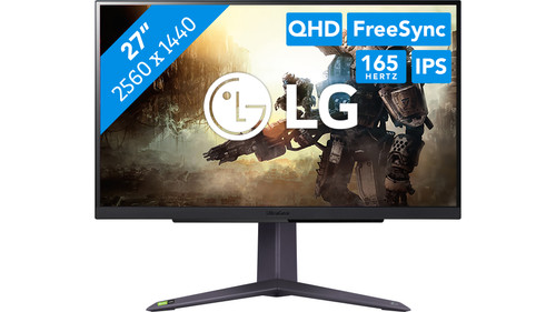 LG 27GR75Q-B 27 Inch UltraGear QHD Gaming Monitor, with 165Hz Refresh Rate