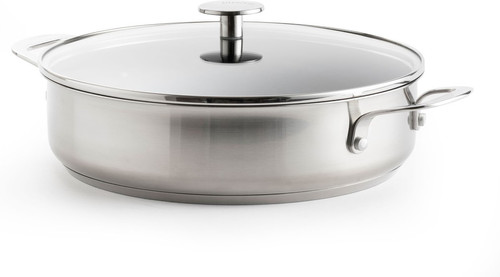 KitchenAid Stainless Steel High-sided Skillet with lid 28cm Main Image