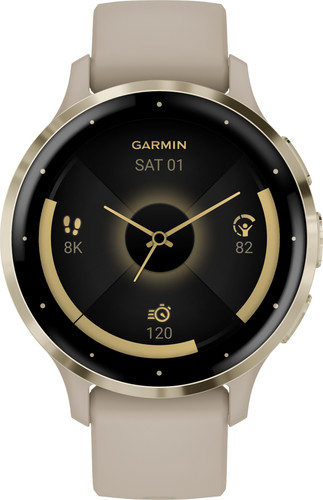 Garmin Venu 3S Goud Beige Slimme horloges Coolblue