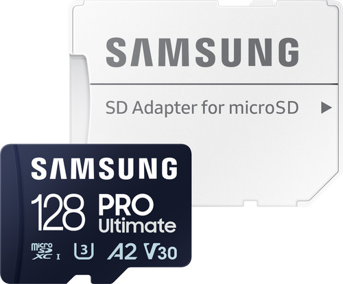 Samsung PRO Ultimate 128 GB (2023) microSDXC + SD Adapter Main Image