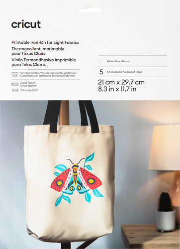 Cricut Printable Iron-On for Light Fabrics A4 (5 Sheets) Main Image