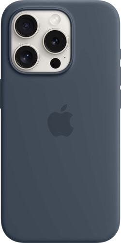 Apple iPhone 15 Pro Back Cover with MagSafe Storm Blue Main Image