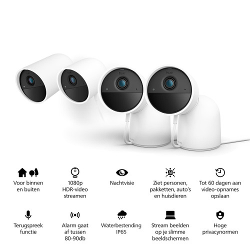 - DE BESTE Philips Hue Secure bedrade beveiligingscamera Wit