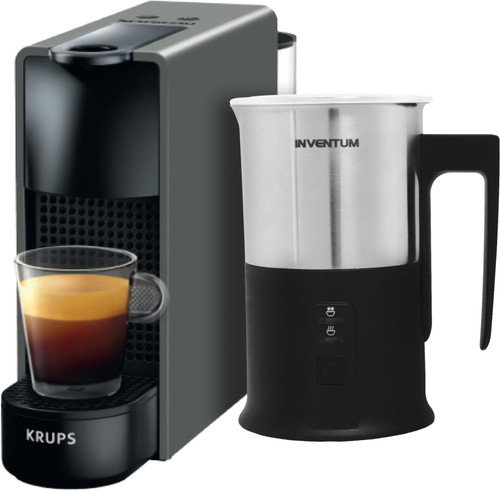 Krups Nespresso Essenza Mini XN110B Gray + Milk Frother Main Image