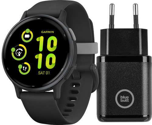 Garmin Vivoactive 5 Black + BlueBuilt Charger Main Image