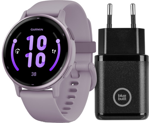 Garmin Vivoactive 5 Purple + BlueBuilt Charger Main Image