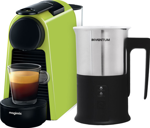 Magimix Nespresso Essenza Mini Limoengroen + Melkopschuimer Main Image