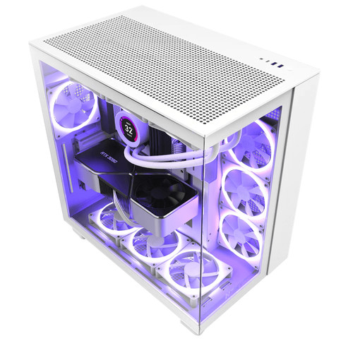 NZXT H9 Flow - White Main Image