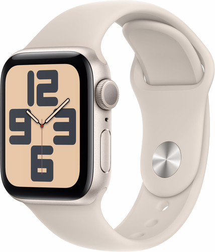 Apple Watch SE (2022) 40mm Starlight Aluminium Sportband S/M Main Image