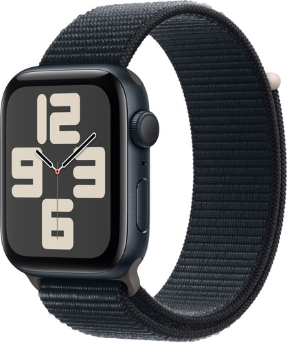 Apple Watch SE (2022) 44mm Midnight Aluminium Sport Loop Main Image