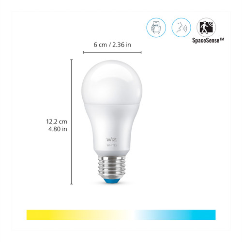 WiZ Smart Light 2-pack - Warm White to Cool White Light - E27 Matte -  Coolblue - Before 23:59, delivered tomorrow