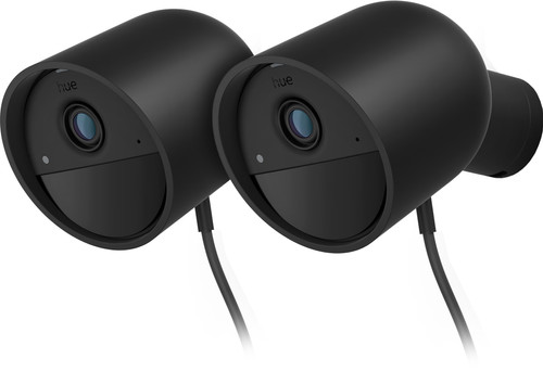 DE BESTE PHILIPS HUE SECURE BEDRADE BEVEILIGINGSCAMERA ZWART 2-PACK