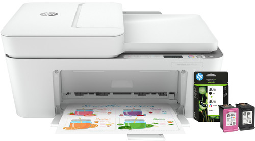 HP DeskJet 4120e + 1 set extra inkt - Printers - Coolblue