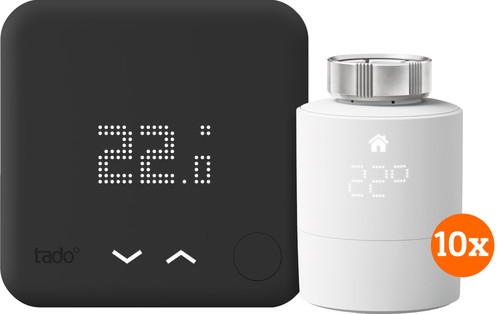 Tado Draadloze Slimme Thermostaat V3 Zwart Startpakket 10