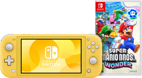 Nintendo Switch Yellow + Super Mario Bros. Wonder Main Image