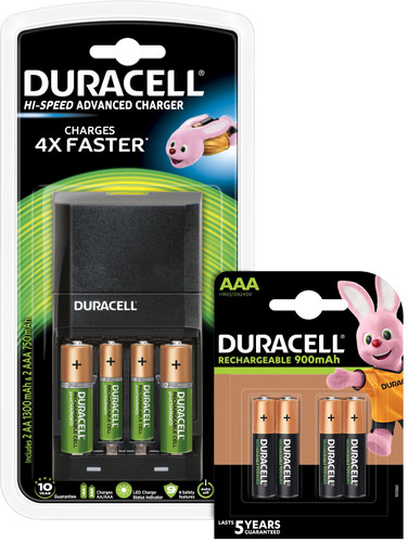 Duracell Hi-Speed batterijlader AA - AAA + Ultra AAA-batterijen 4 stuks Main Image