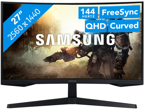 27 Samsung Odyssey G5 - 2560x1440 (QHD) - 144Hz - VA - Curved - 1 ms -  Skärm