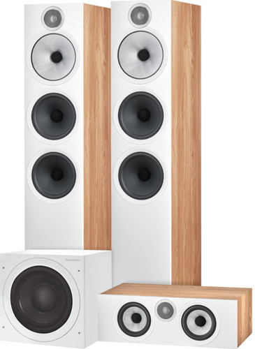 Bowers & Wilkins HTM6 S3 + 603 S3 (per paar) Bruin + ASW608 Wit Main Image