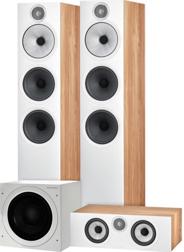 Bowers & Wilkins HTM6 S3 + 603 S3 (per paar) Bruin + ASW610 Wit Main Image