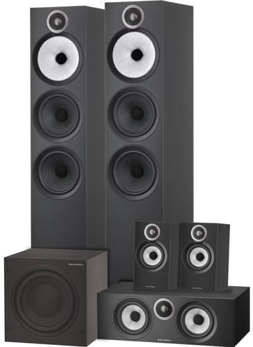 Bowers & Wilkins HTM6 S3 + 603 S3 (per paar) + 607 S3 (per paar) + ASW608 Zwart Main Image