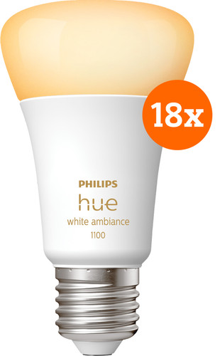 Philips Hue White Ambiance E27 1100lm 18-pack Main Image