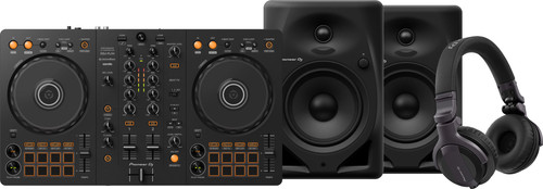 Pioneer DJ DDJ-FLX4 + Pioneer DJ HDJ-CUE1 + Pioneer DJ DM-50D Black Main Image