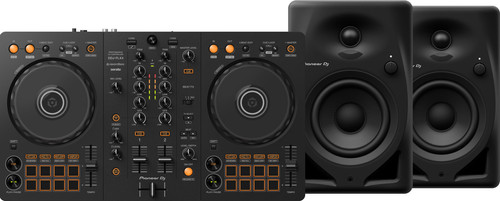 Pioneer DJ DDJ-FLX4 + Pioneer DJ DM-40D Black Main Image