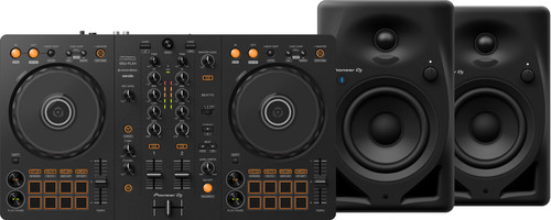 Pioneer DJ DDJ-FLX4 + Pioneer DJ DM-40D-BT Zwart Main Image