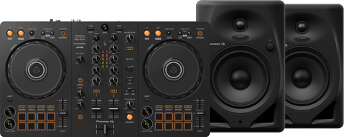 Pioneer DJ DDJ-FLX4 + Pioneer DJ DM-50D Zwart Main Image