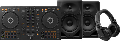 Pioneer DJ DDJ-FLX4 + Pioneer DJ HDJ-X5 Black + Pioneer DJ DM-50D Black Main Image