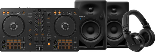 Pioneer DJ DDJ-FLX4 + Pioneer DJ HDJ-X7 Zwart + Pioneer DJ DM-40D-BT Zwart Main Image