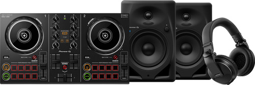 Pioneer DJ DDJ-200 + Pioneer DJ HDJ-X5 Zwart + Pioneer DJ DM-50D-BT Zwart Main Image