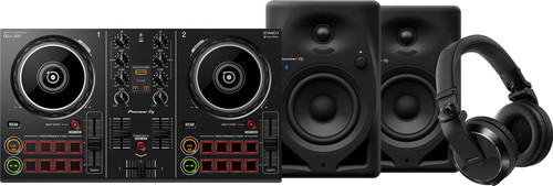 Pioneer DJ DDJ-200 + Pioneer DJ HDJ-X7 Zwart + Pioneer DJ DM-40D-BT Zwart Main Image