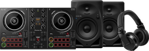 Pioneer DJ DDJ-200 + Pioneer DJ HDJ-X7 Black + Pioneer DJ DM-50D-BT Main Image