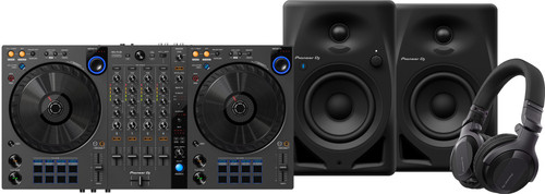 Pioneer DJ DDJ-FLX6 + Pioneer DJ HDJ-CUE1 + Pioneer DJ DM-40D-BT Zwart Main Image