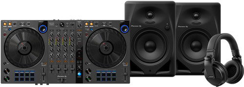 Pioneer DJ DDJ-FLX6 + Pioneer DJ HDJ-X5 Zwart + Pioneer DJ DM-50D-BT Zwart Main Image