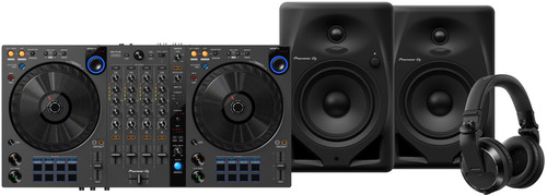 Pioneer DJ DDJ-FLX6 + Pioneer DJ HDJ-X7 Zwart + Pioneer DJ DM-50D Zwart Main Image