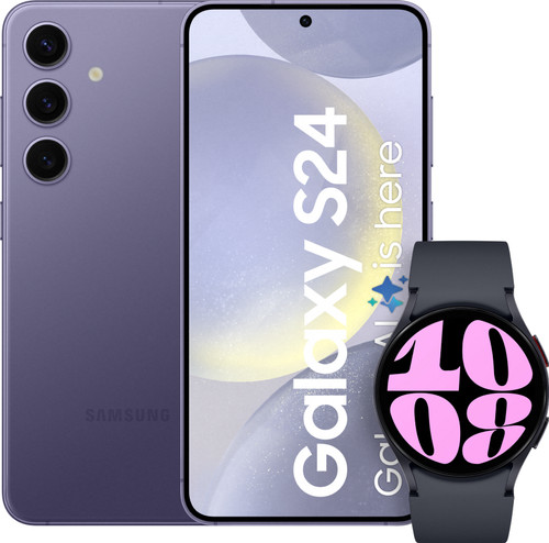 Samsung Galaxy S24 128GB Purple + Galaxy Watch 6 Black 40mm Main Image