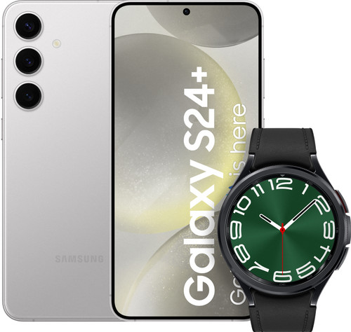 Samsung Galaxy S24 Plus 256GB Grijs 5G + Galaxy Watch 6 Classic Zwart 47mm Main Image