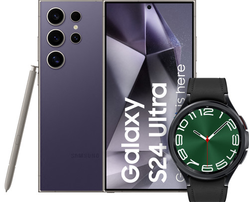 Samsung Galaxy S24 Ultra 512GB Purple 5G + Galaxy Watch 6 Classic Black 47mm Main Image