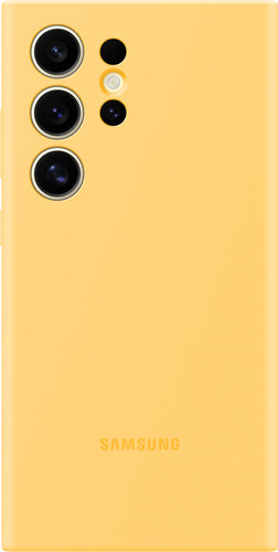 Samsung Galaxy S24 Ultra Silicone Back Cover Yellow Main Image